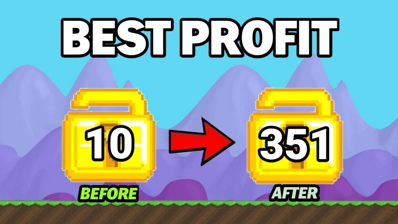 THIS PRO LAZY PROFIT METHOD!! NO FARMING!! 🤑 | Growtopia profit 2023 | Growtopia