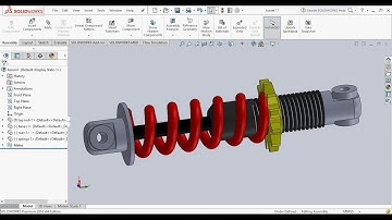Learn SolidWorks | Shock Absorber Assembly
