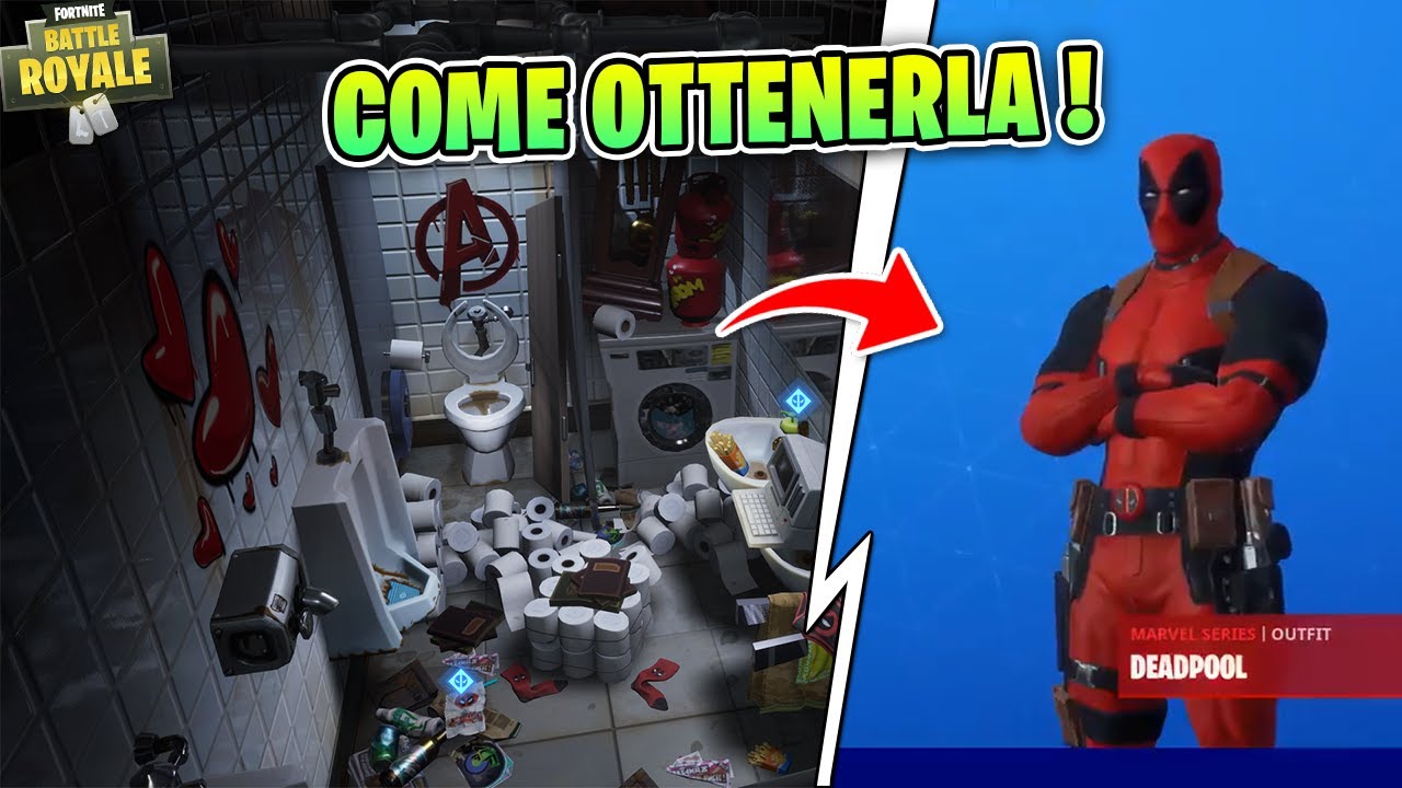 COME RICEVERE LA SKIN DEADPOOL ! COME ENTRARE IN 2 BUNKER SEGRETI ! Fortnite news ita YouTube