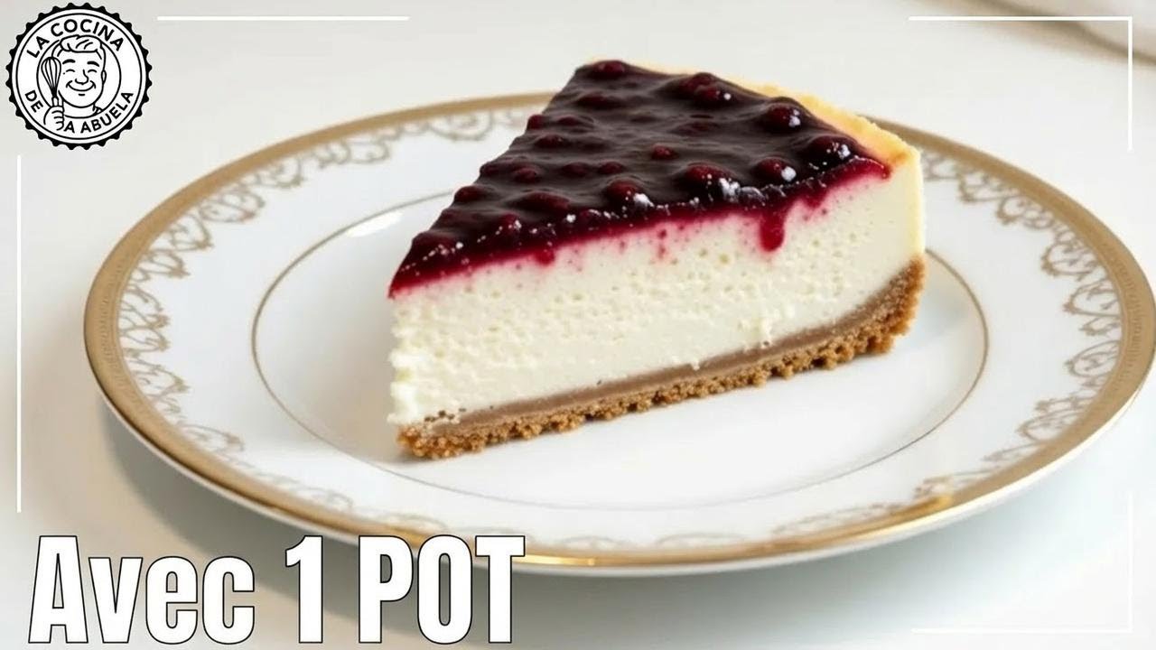 Avec 1 barquette de fromage frais, je prépare un cheesecake sans cuisson en 10 minutes !