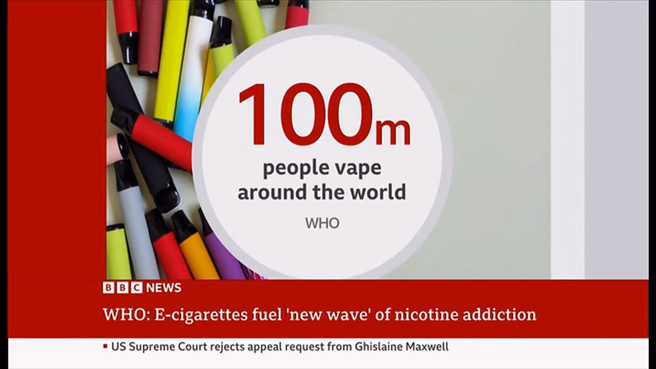 Alarming number of people now vape, says WHO (Global) 7/Oct/2025