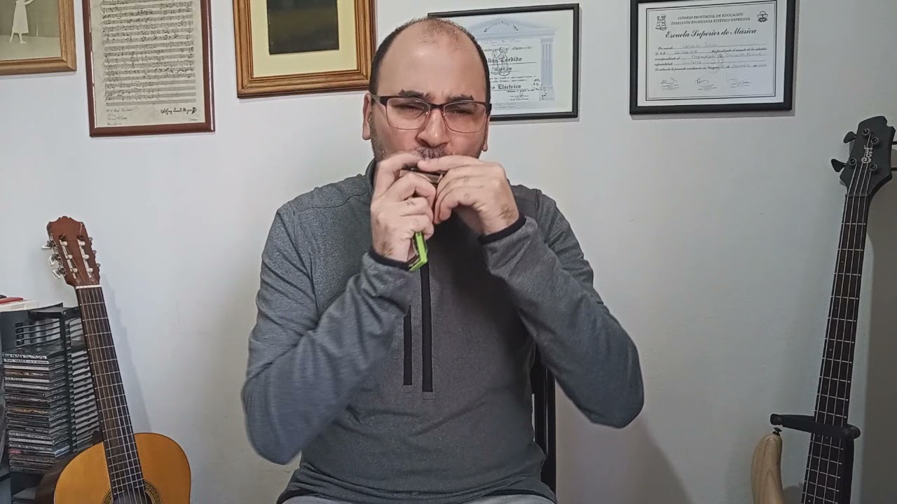 Bob Marley - No Woman No Cry. Harmonica Cover + Tabs + Backing Track C.