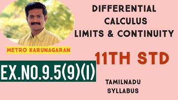 11th Std Maths Ex.9.5(9)(i) f(x)= 2x+1, 3x, 2x-1 find the points at which f is discontinuous. At whi