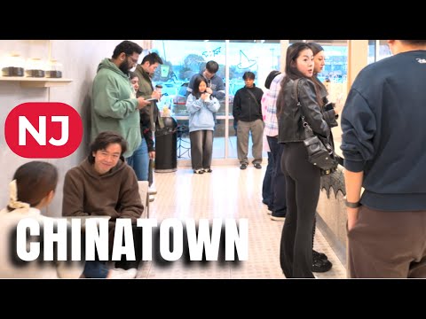 Chinatown Edison NJ 4K Walk H Mart HeyTea Asian Food Tour Real Life POV SDK 