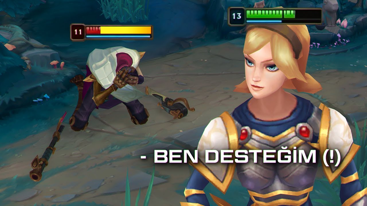 KESİNLİKLE %100 'DESTEK' LUX OYNADIM, FULL AP DESTEK KORUMAK ADC, DESTEK LUX OYNADIM W KALKAN ATIYO