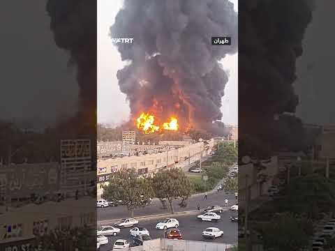 حريق هائل يشتعل في مستودع نفط إيراني
