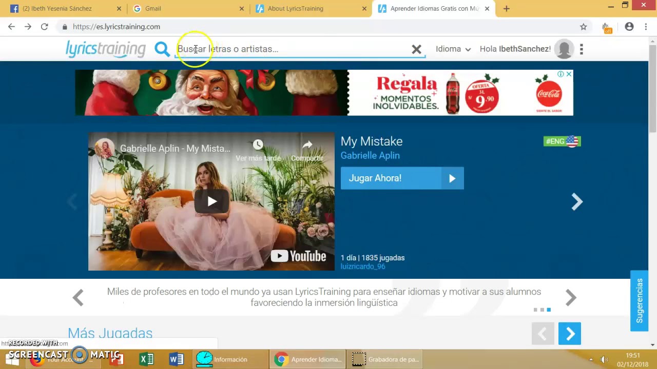 how to use lyrics Training easy and fun by IbethSanchez YouTube