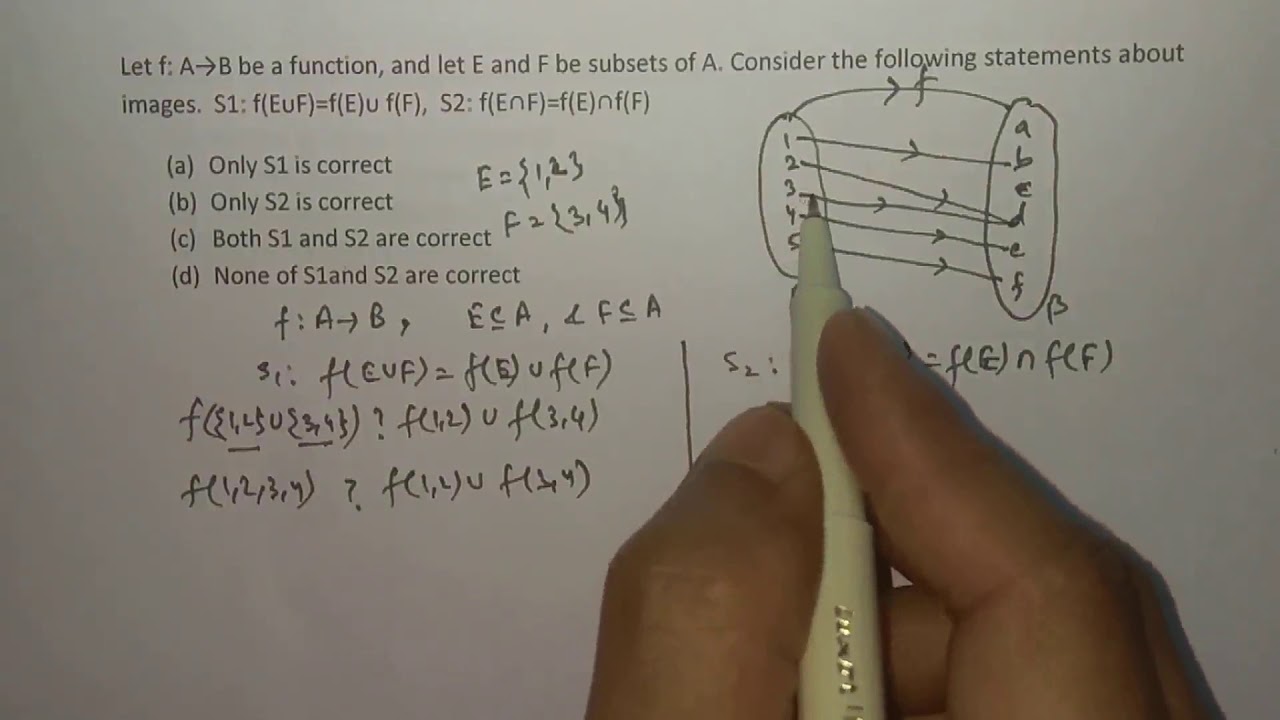 Gate CSE 2001 solved question | Set Theory