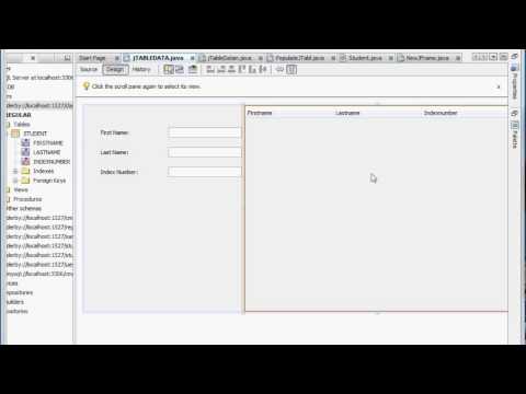how to Set Table Records to jTextFields, java easy codes