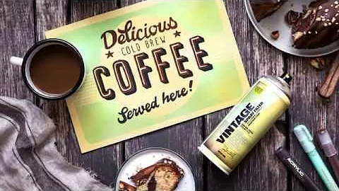 How to use the Montana Cans VINTAGE Effect Spray 400ml - tutorial