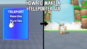 HOW TO MAKE A TELEPORTER GUI 🛠️ Roblox Studio Tutorial