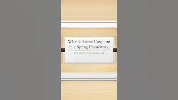 What is loose coupling in a 1 minute #shorts #interview #java #springboot