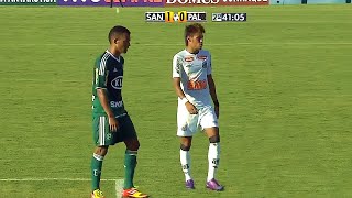 NEYMAR MARCOU O CENTÉSIMO GOL DA SUA CARREIRA NO CLÁSSICO! | Neymar vs Palmeiras (05/02/2012)