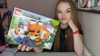 ASMR 😊 Lego building 😊 Minecraft - The Fox Lodge 😊 Soft Spoken 😊 screenshot 4