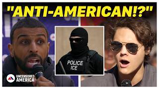 Liberal Activist CLASHES with Myron Gaines During Heated ICE Debate