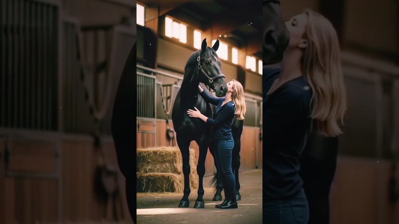 ✨ The Charm of a Beautiful Woman Riding a Horse 🌹
