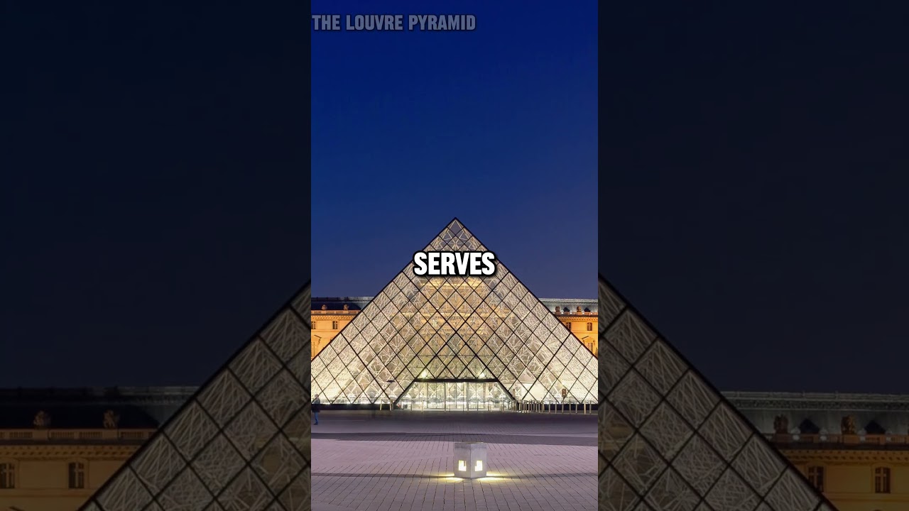 The Louvre Pyramid in Paris 