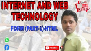 #6 FORM(P-1)-HTML | Internet & Web Technology