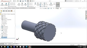 How to do KNURLING (Solidworks tutorial)
