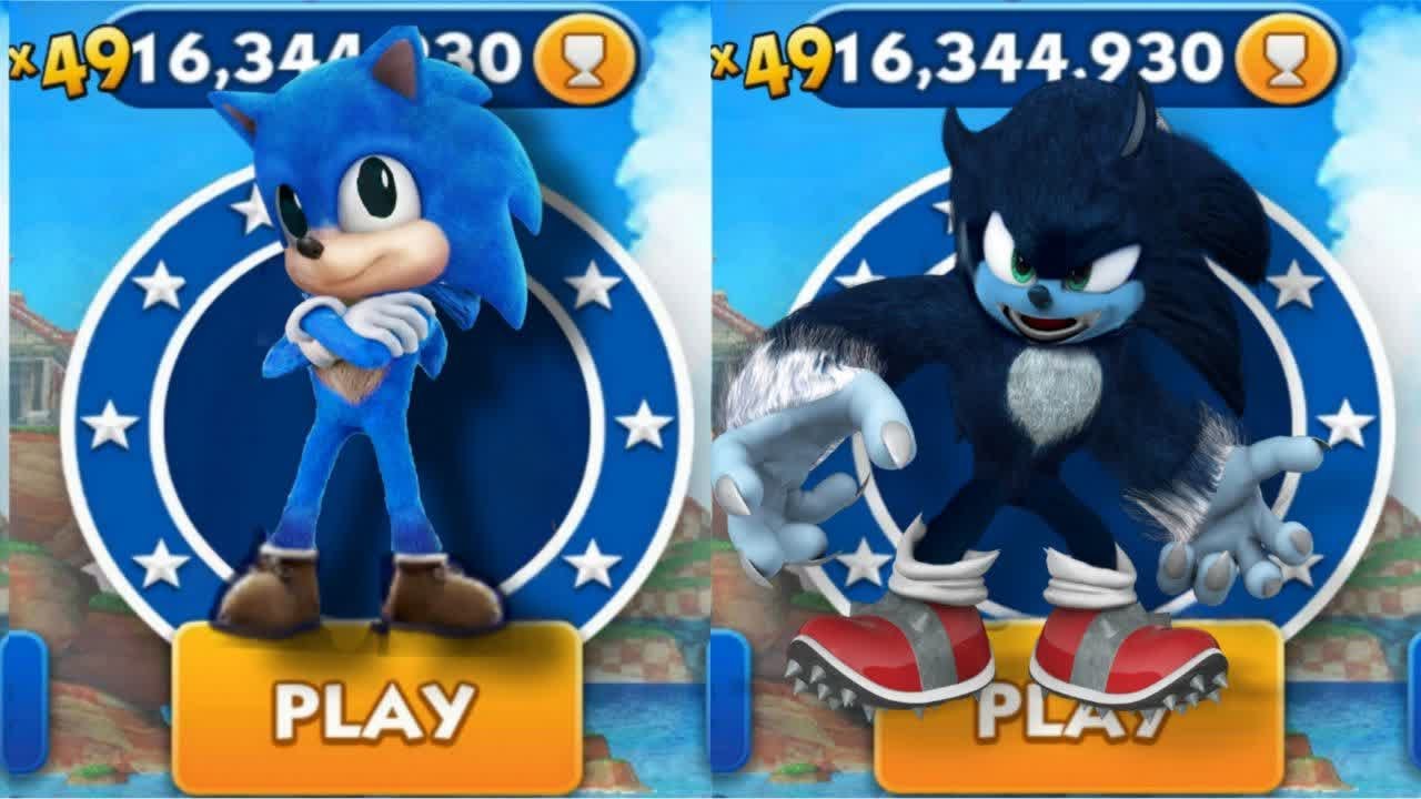 Sonic Dash - Baby Sonic VS Werehog EXE _ Movie Sonic vs All Bosses Zazz ...