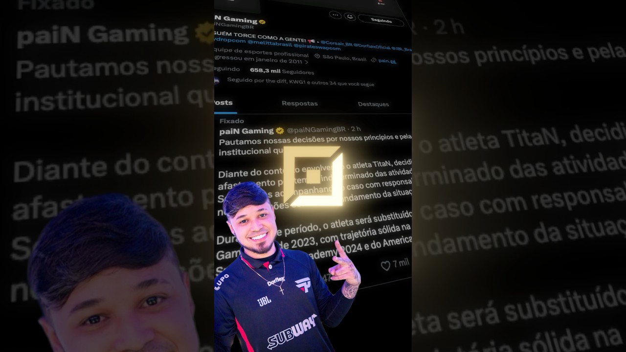 🚨 URGENTE: TITAN é AFASTADO da paiN Gaming! (Marvin Assume)