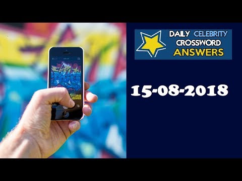 Daily Celebrity Crossword Puzzle Answers August 15 2018