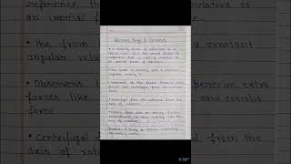 Rotating frame of reference | rotating frame | BSc Physics Short Notes |