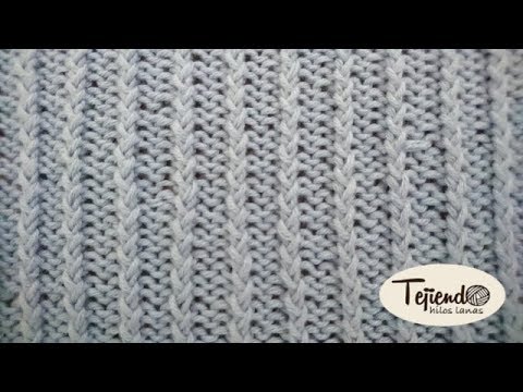 como tejer punto elastico tubular