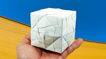 ORIGAMI CUBE [TUTORIAL] Sonobe Cube Variation #1