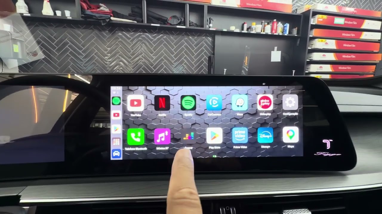 Tiggo8 - Películas + Mudança Posição USB + YouTube, Netflix direto na Mídia Original 