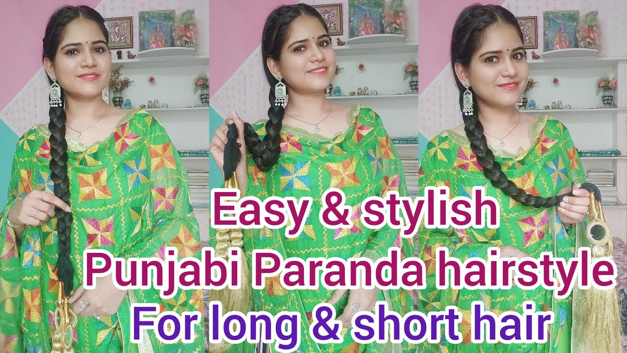Buy SIMKA™ - Jhumka Style Parandi/Patiala Shahi Punjabi Paranda/Hair  Extension/Braid Tassles/Choti (Hangings black colour and Jhumka Golden  Color) One piece Online at Low Prices in India - Amazon.in