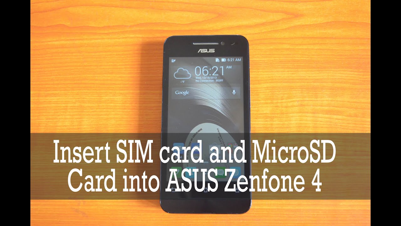 How to insert SIM Card and microSD Card into ASUS Zenfone