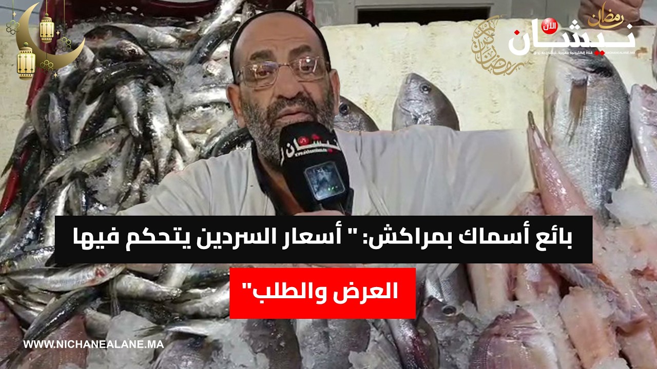 بائع أسماك بمراكش: 