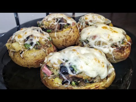 Крутой рецепт для завтрака ,обеда и ужина 🥔💥 Фаршированный картофель в духовке