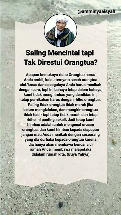 Saling Mencintai tapi Tak Direstui Orangtua?tanya jawab Islam #shorts #viral #trending #islam #jodoh