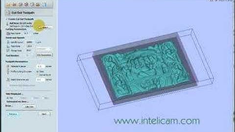 Intelicam CNC: creating the toolpath for Indian Carving
