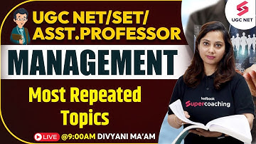 UGC NET JUNE 2024 Management | Management Most Repeated Topics | Divyani Ma