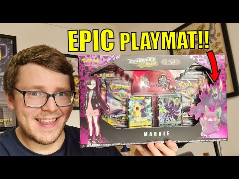 THAT MARNIE PLAYMAT!! - Premium Collection Champion's Path - Pokemon TCG Cards Opening - YouTube THAT MARNIE PLAYMAT!! - Premium Collection Champion's Path - Pokemon TCG Cards Opening - YouTube