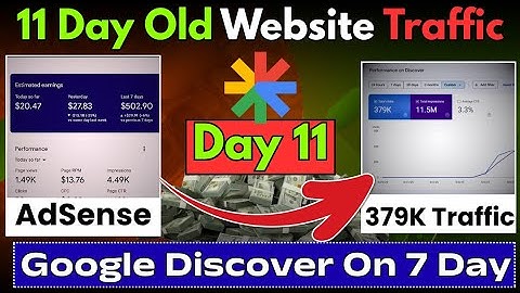 Google Discover Traffic Start 7 Day Old Website Live #googlediscover #wordpress #blogging2025