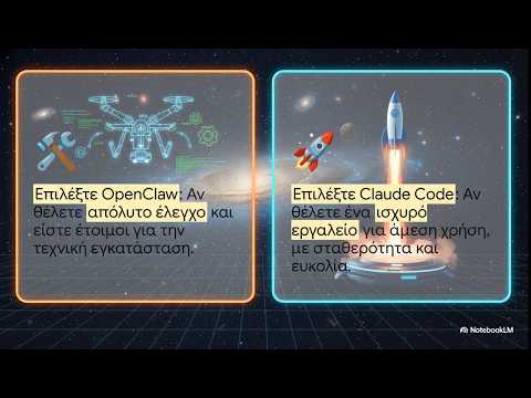 AI Coding Tools: OpenClaw vs Claude Code (Απλός οδηγός επιλογής) - YouTube