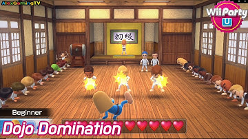Wii Party U - Dojo Domination ( Beginner Mode, Eng Sub ) Player Gabi