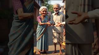 Purane Mobile Diye… 8 Chuje Mile 🐥❤️ | Heart Touching Village Story #Shorts#EmotionalStory