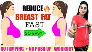 Reduce Breast Fat FAST Naturally🔥 Lose Breast Size in 10 Days | Easy Chest/ Breast Fat Loss Workout