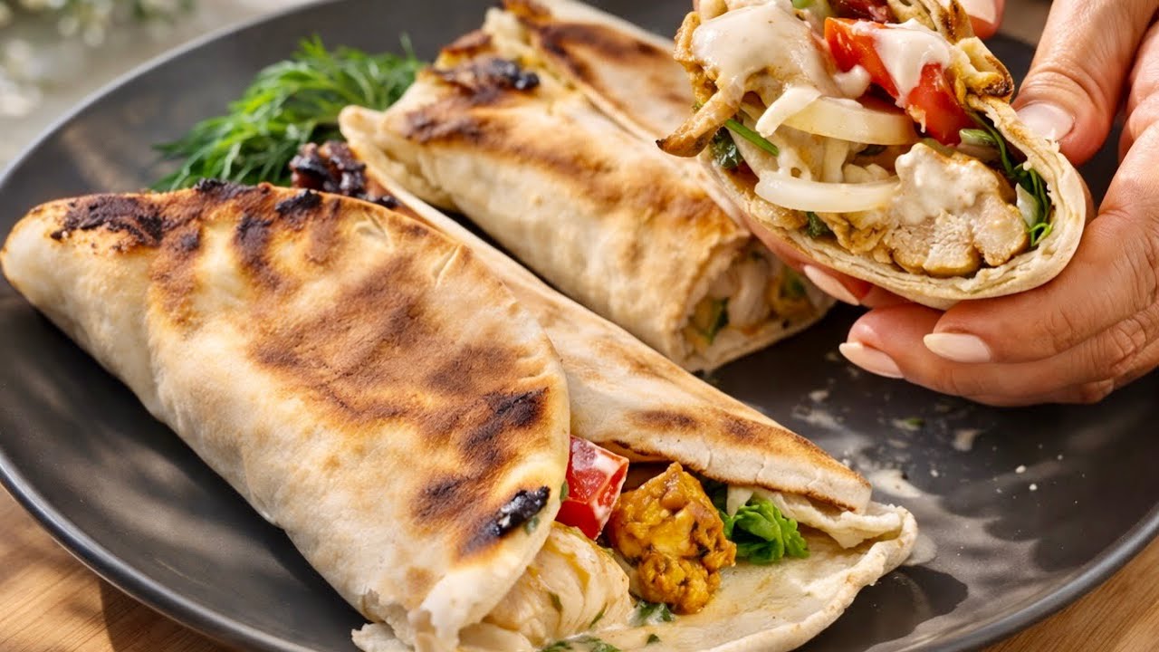 Juicy Chicken Wrap Recipe | Quick & Easy Recipe