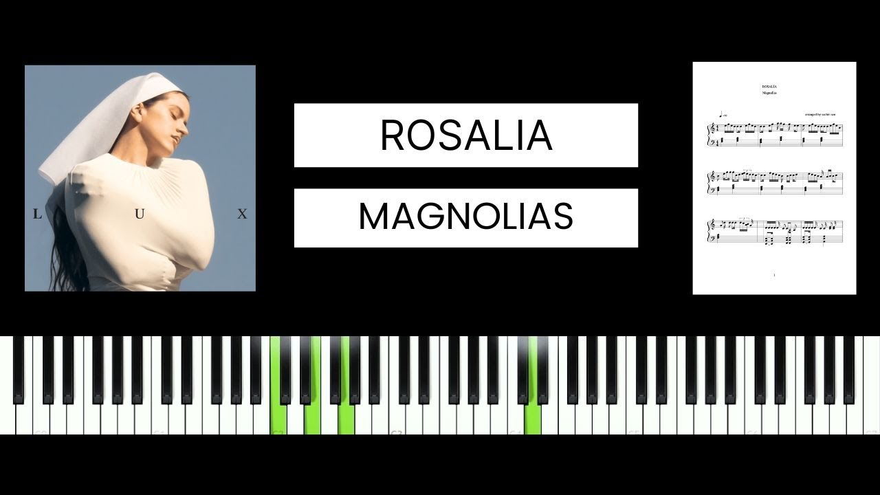 ROSALÍA - Magnolias (BEST PIANO TUTORIAL & COVER)