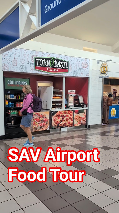 ALL The Food Options at the Savannah Airport (SAV Terminal Tour)