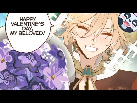 KAVEH GIFTS FLOWERS FOR HIS LOVE! | Comic by whirldraws | Genshin Comic Dub