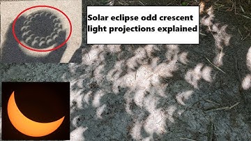 Solar eclipse crescent light projections/shadows easily explained | Pinhole camera effect