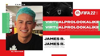 FIFA 22 | VIRTUAL PRO LOOKALIKE | JAMES RODRÍGUEZ (NEW BLUE HAIR) (TUTORIAL)