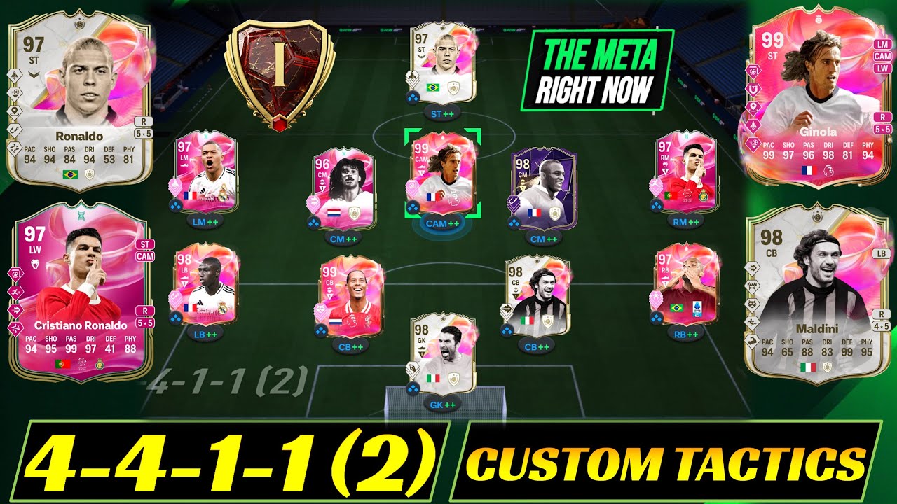 99 Ginola,97 Ronaldo,98 Maldini, 97 R9 Futties | 4411 Custom Tactics ...